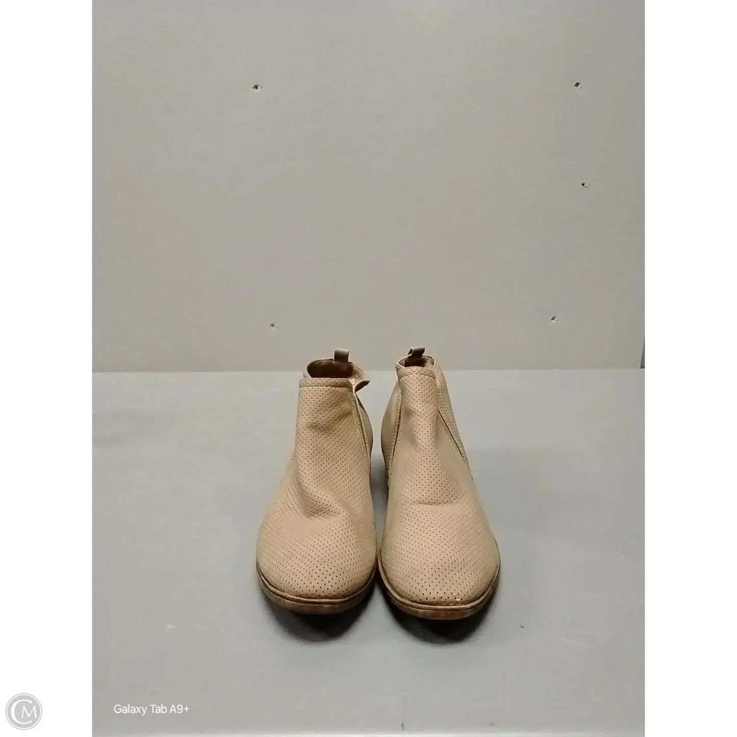 Boots Ankle Heels By Rampage In Beige, Size: 7.5