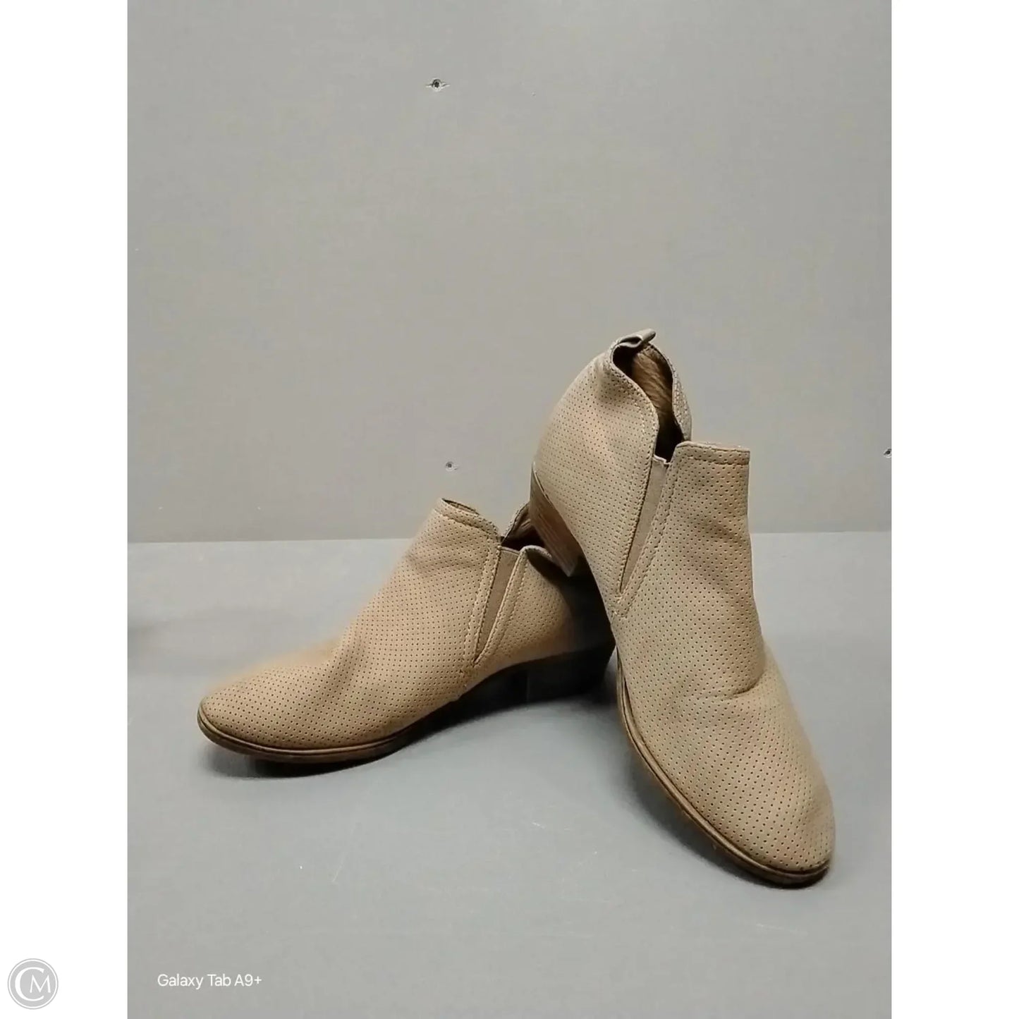 Boots Ankle Heels By Rampage In Beige, Size: 7.5