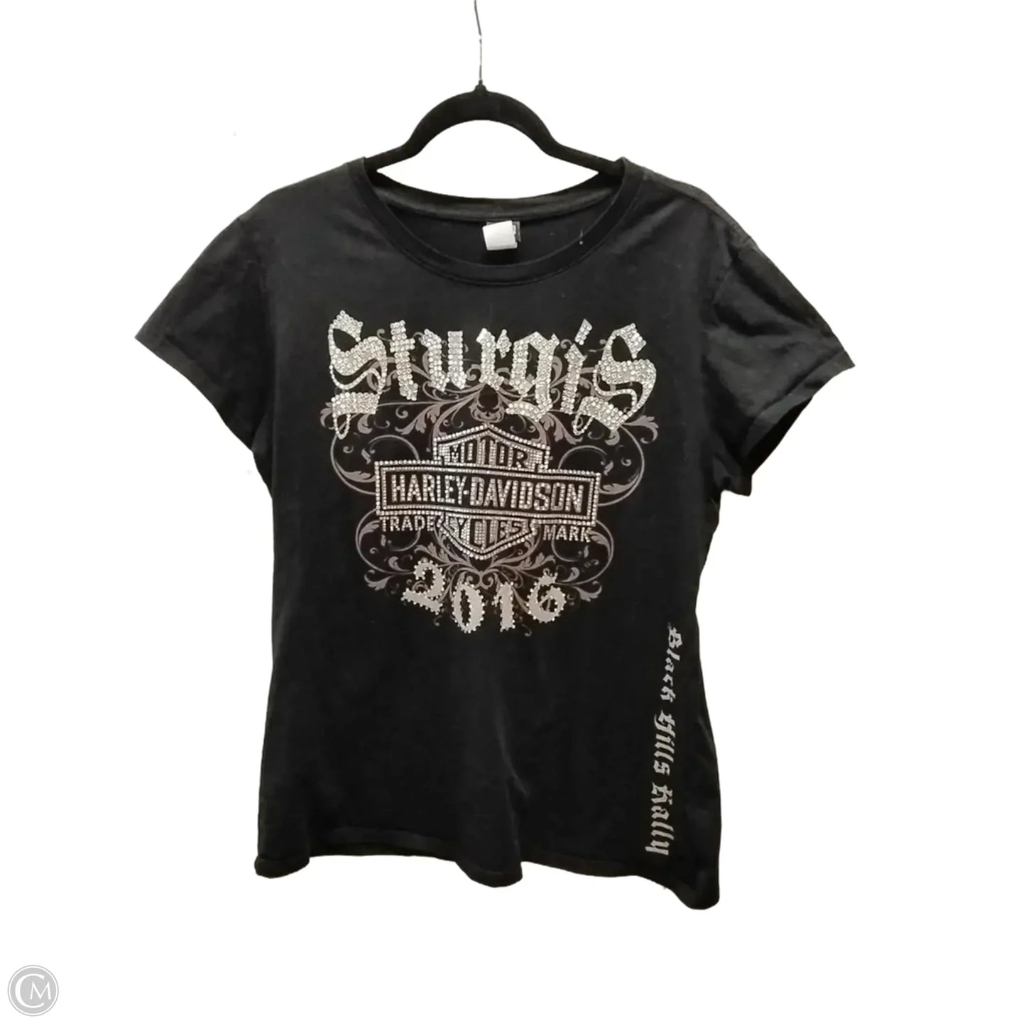 Top Short Sleeve By Harley Davidson In Black, Size: Xl