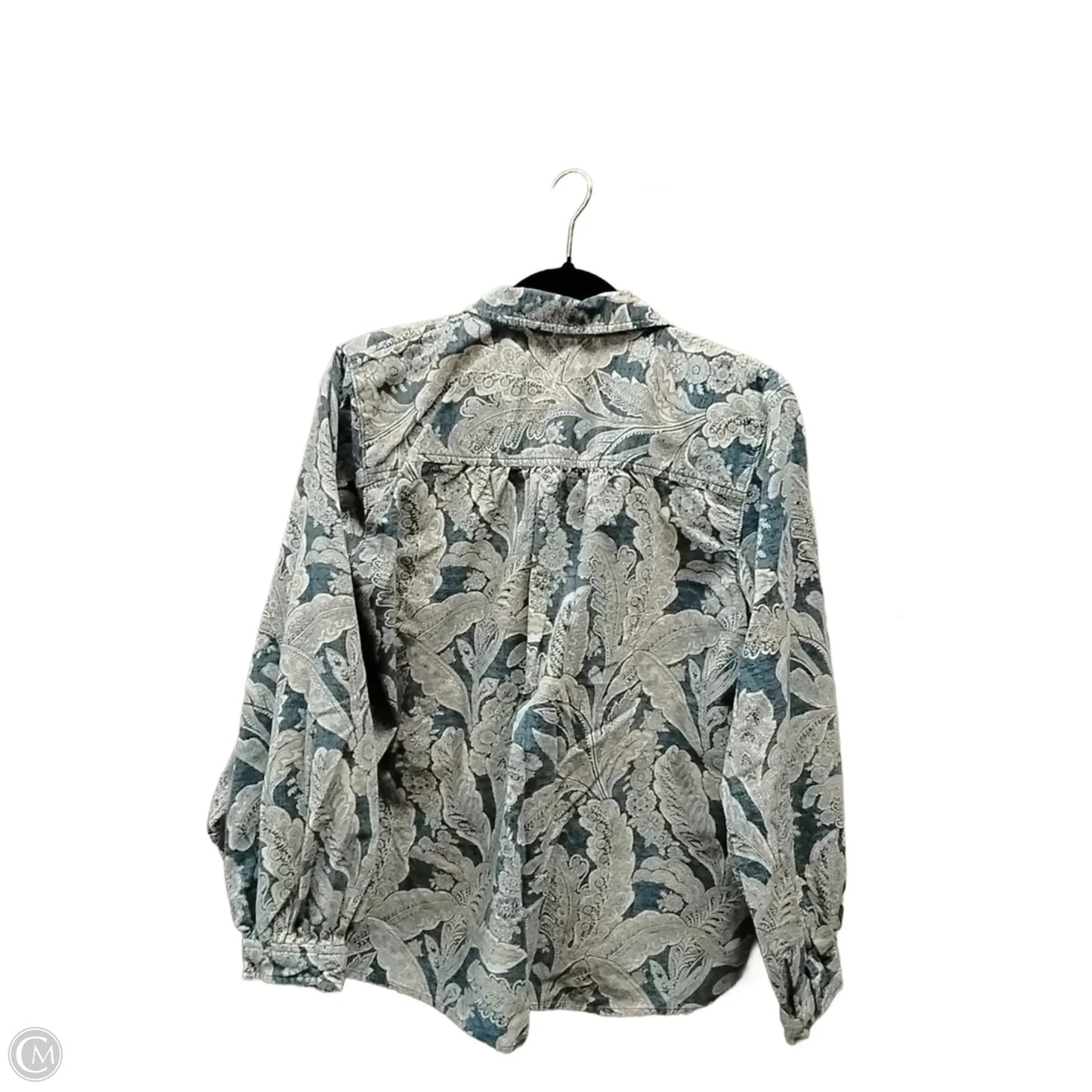 Top Long Sleeve By Anthropologie In Nautical Print, Size: M