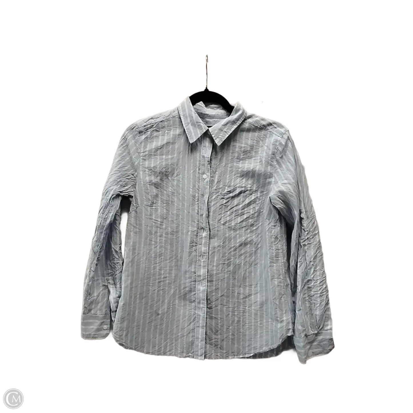 Top Long Sleeve By Ann Taylor In Striped Pattern, Size: S