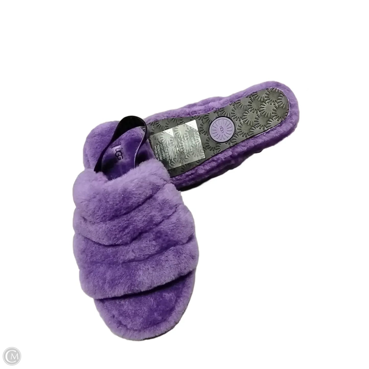 Slippers Designer By Ugg In Purple, Size: 7