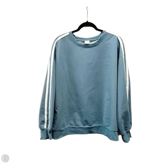 Sweatshirt Crewneck By Clothes Mentor In Blue, Size: Xxl