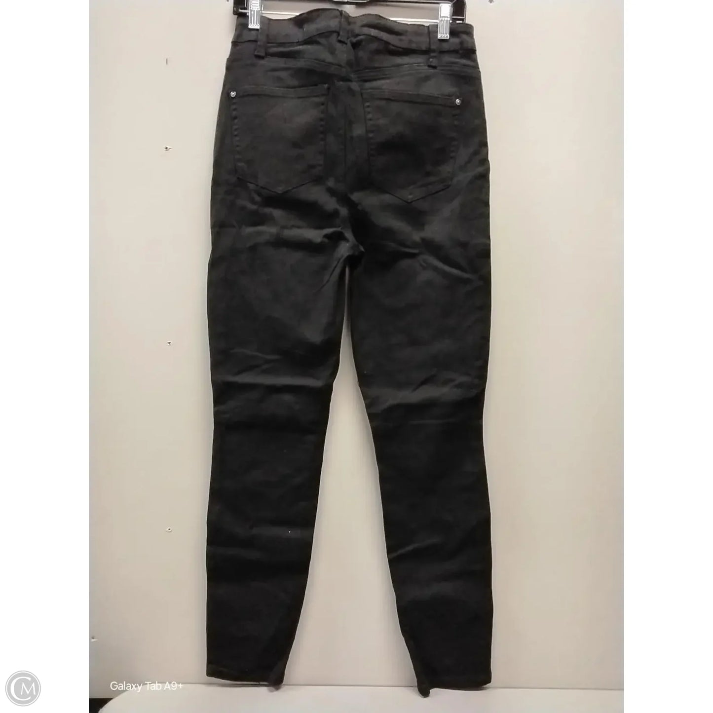 Jeans Skinny By Just Fab In Black, Size: 16