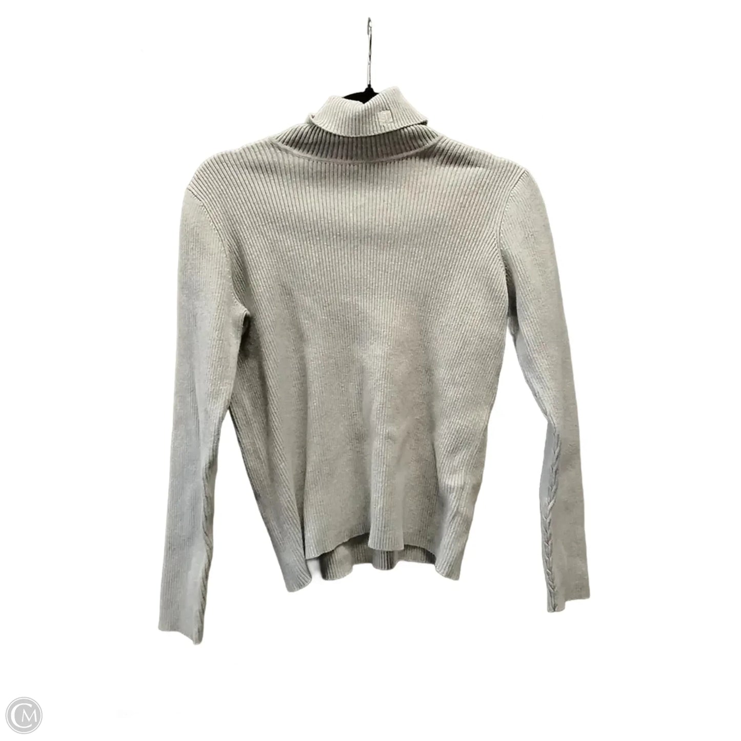 Top Long Sleeve By Ralph Lauren In Grey, Size: M