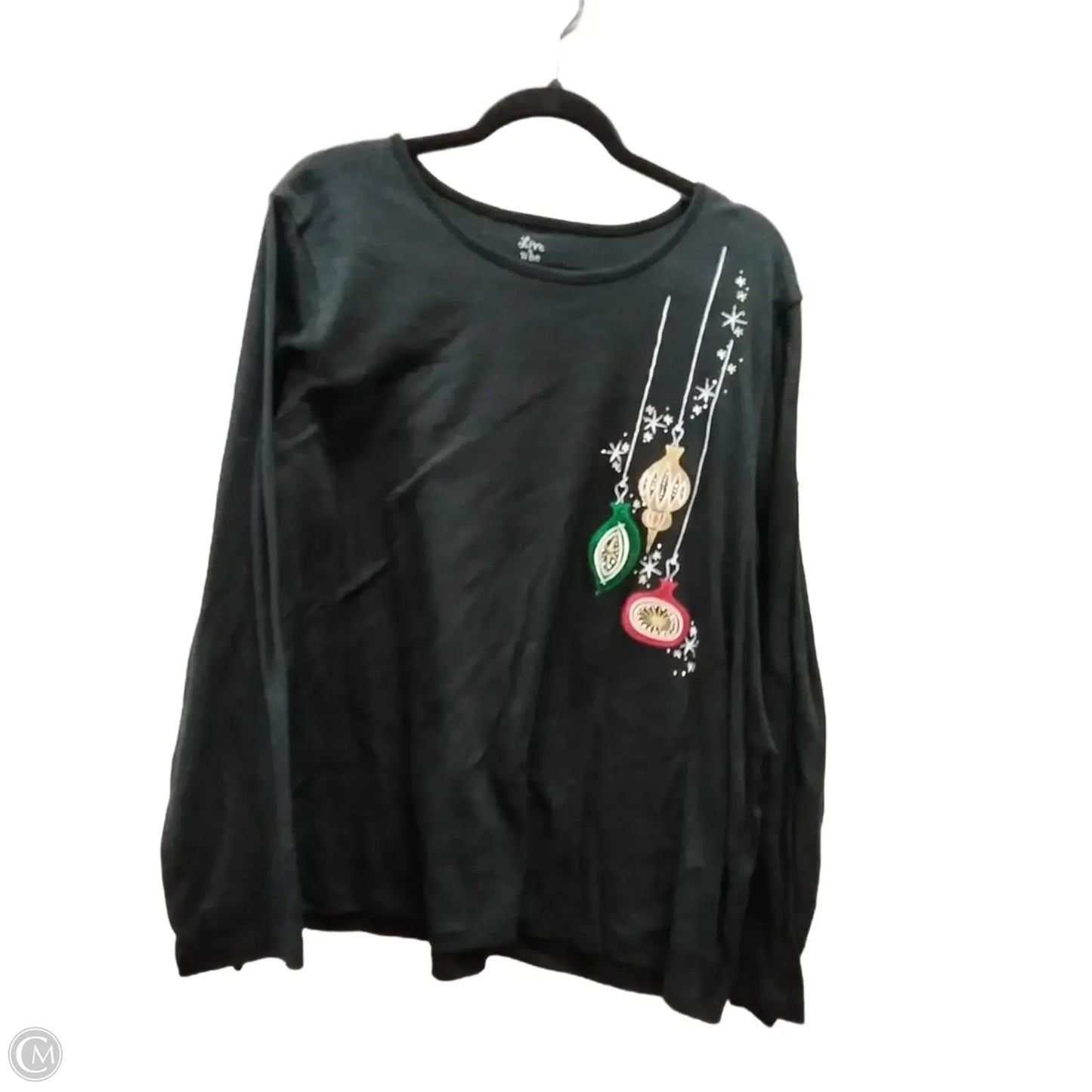 Top Long Sleeve By Clothes Mentor In Black, Size: 2x