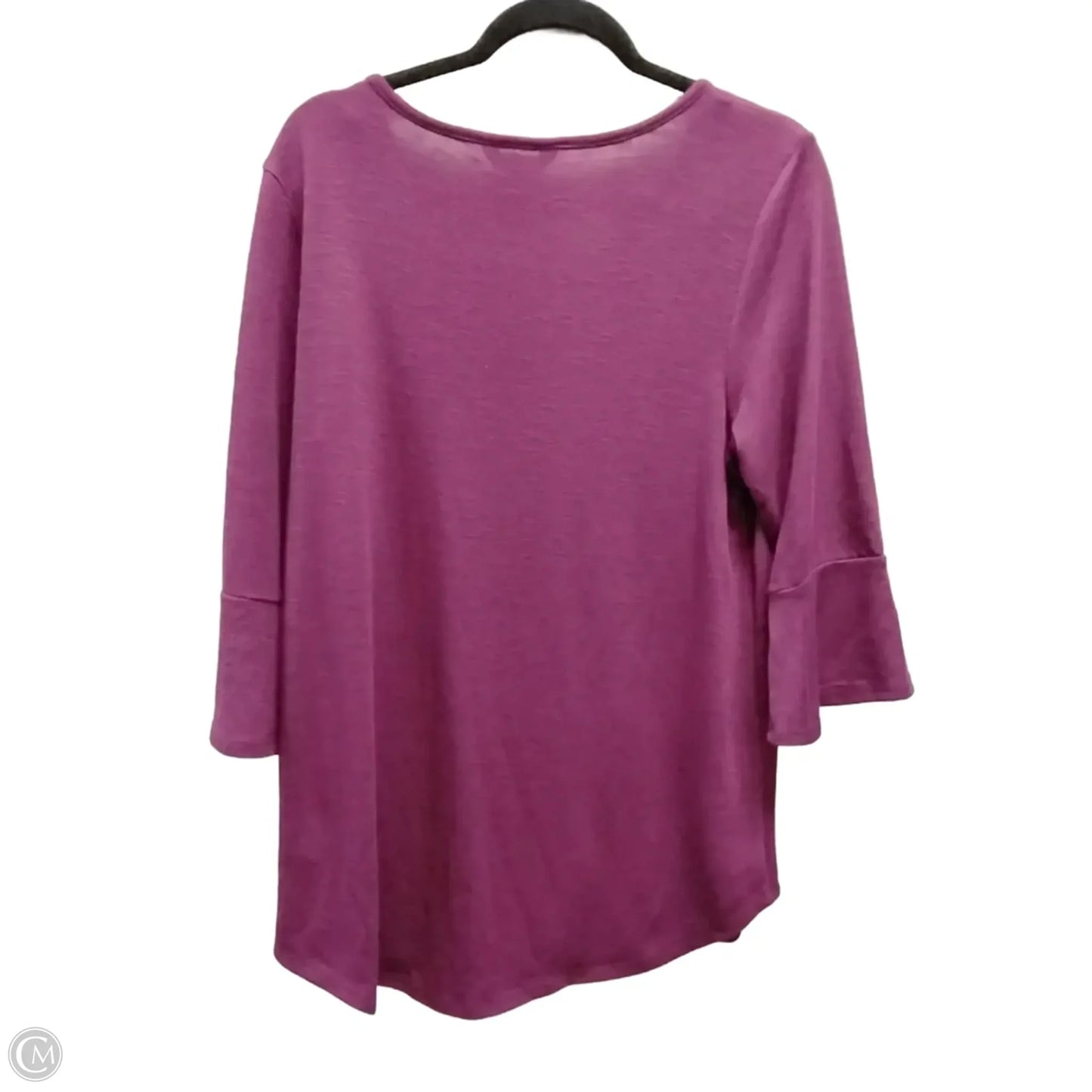 Top Long Sleeve By Jones New York In Purple, Size: L