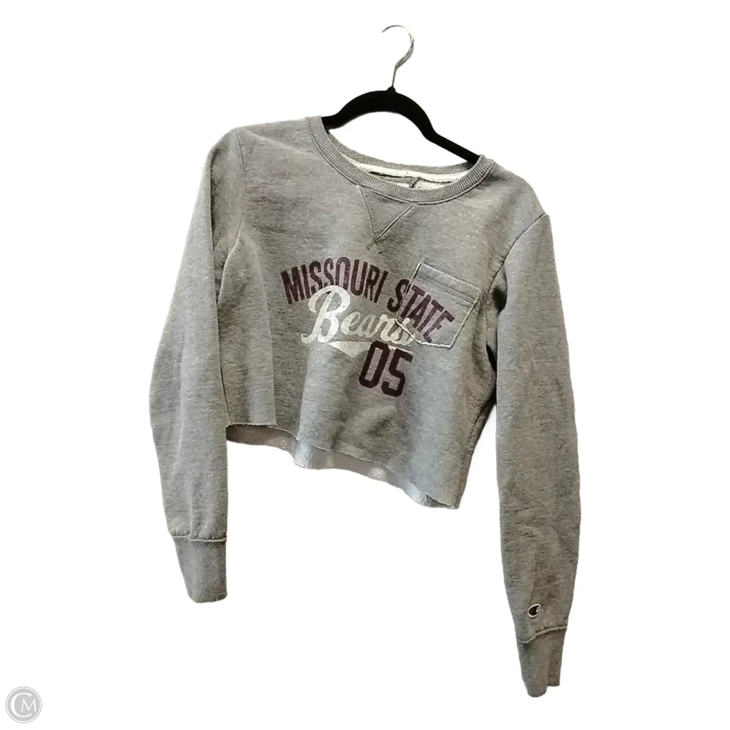 Sweatshirt Crewneck By Champion In Grey, Size: L