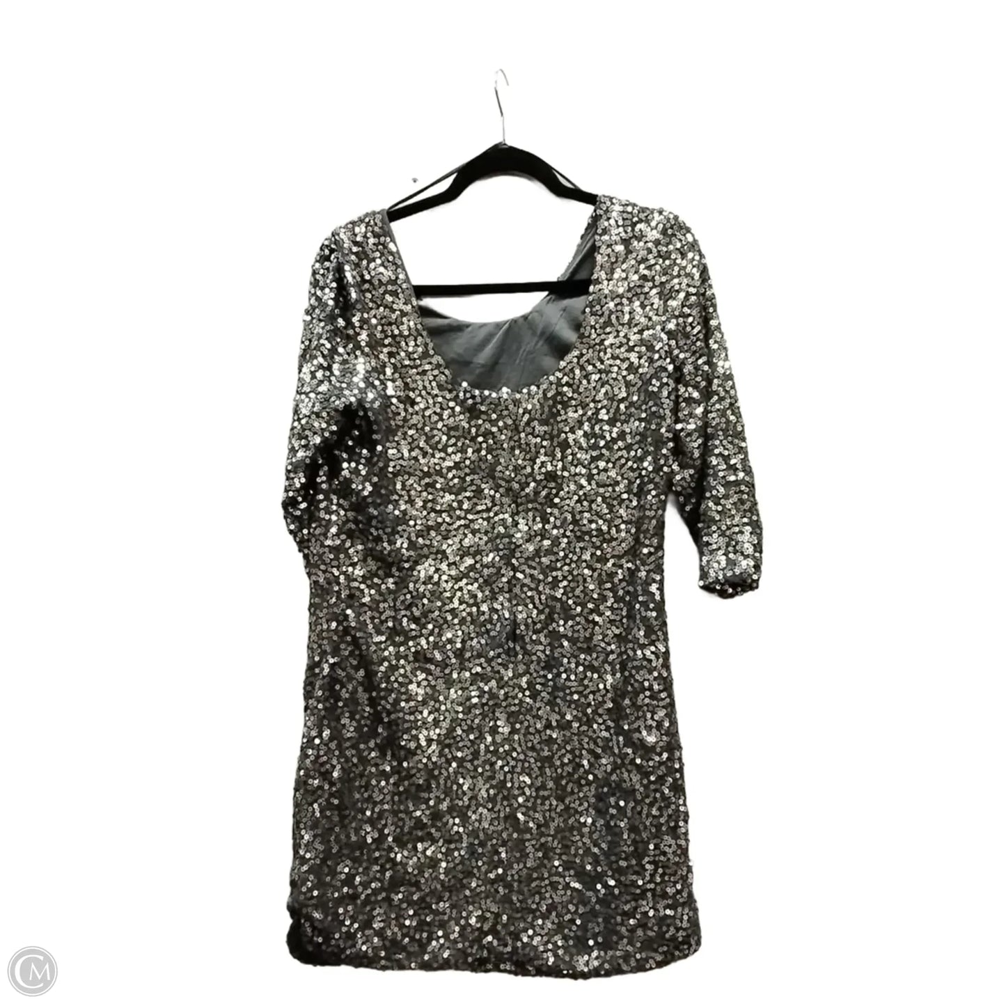 Dress Casual Midi By Clothes Mentor In Grey, Size: M