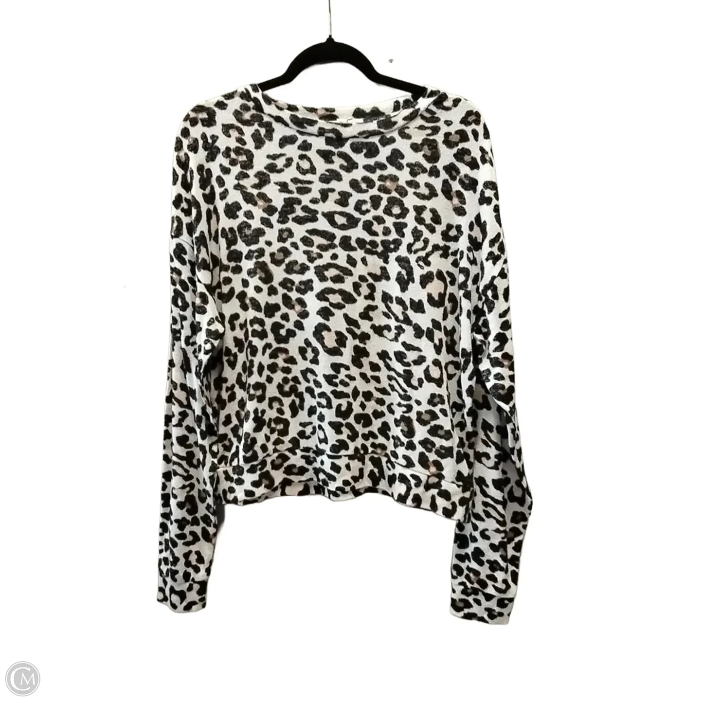Top Long Sleeve By Clothes Mentor In Animal Print, Size: L