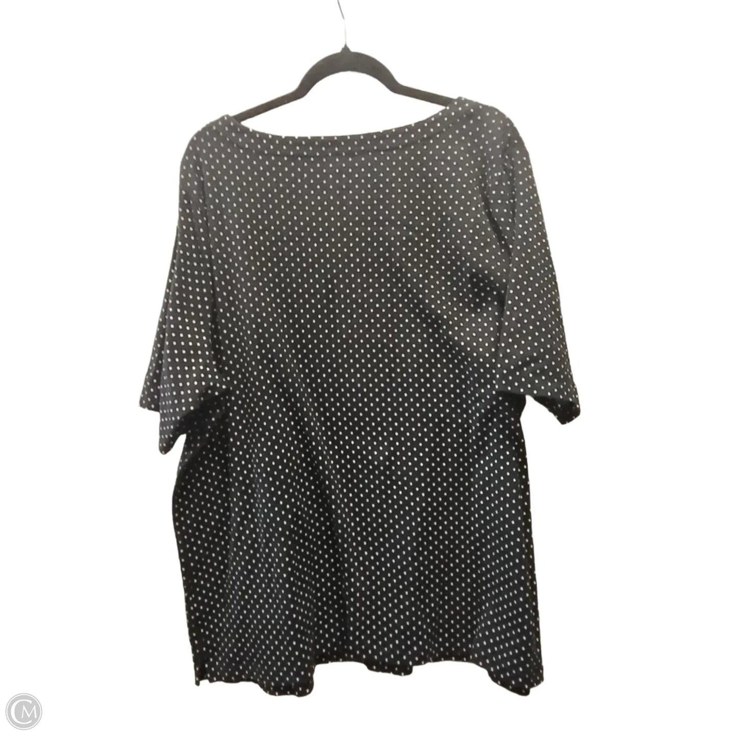 Top Short Sleeve By Cj Banks In Polkadot Pattern, Size: 3