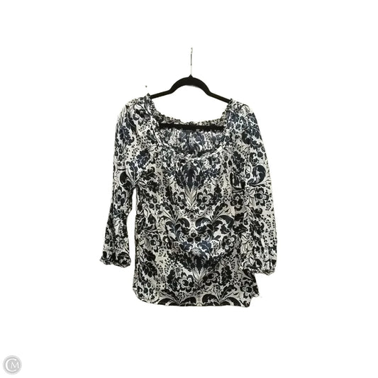 Blouse Long Sleeve By Talbots In Floral Print, Size: M