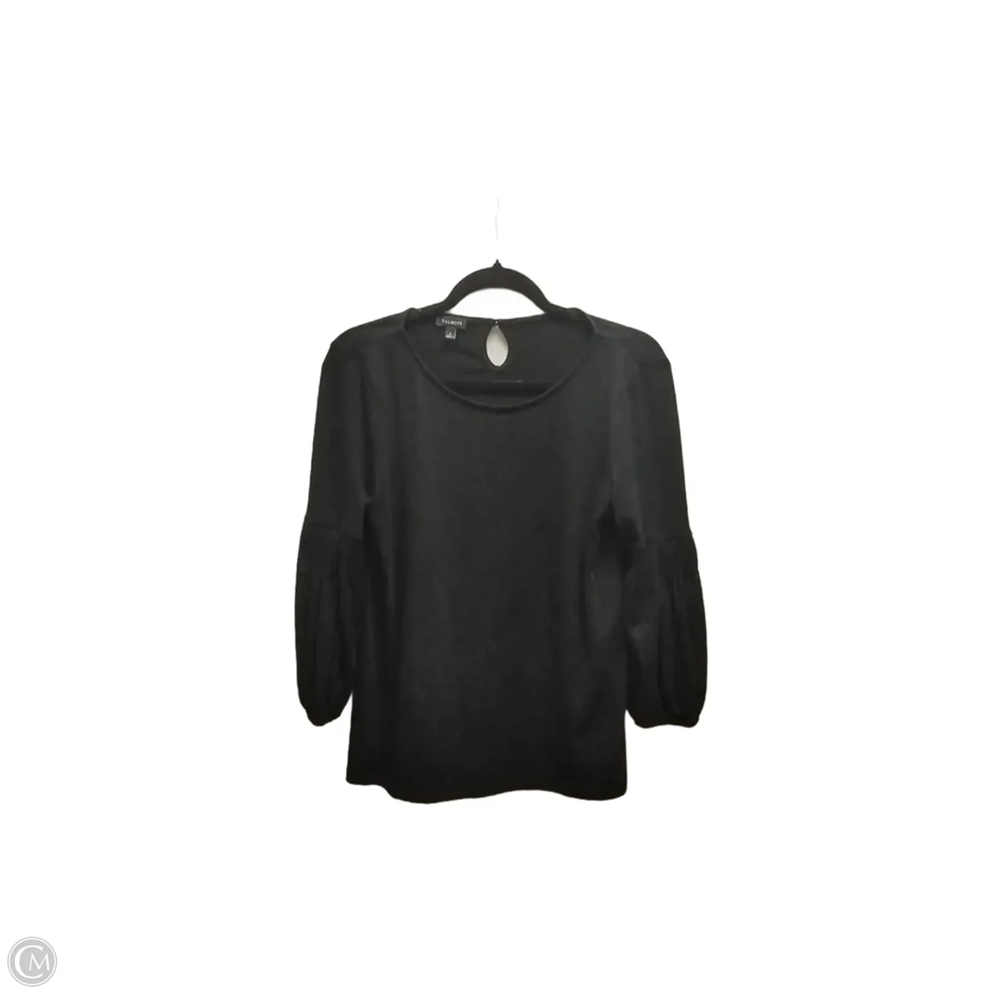 Top Long Sleeve By Talbots In Black, Size: S