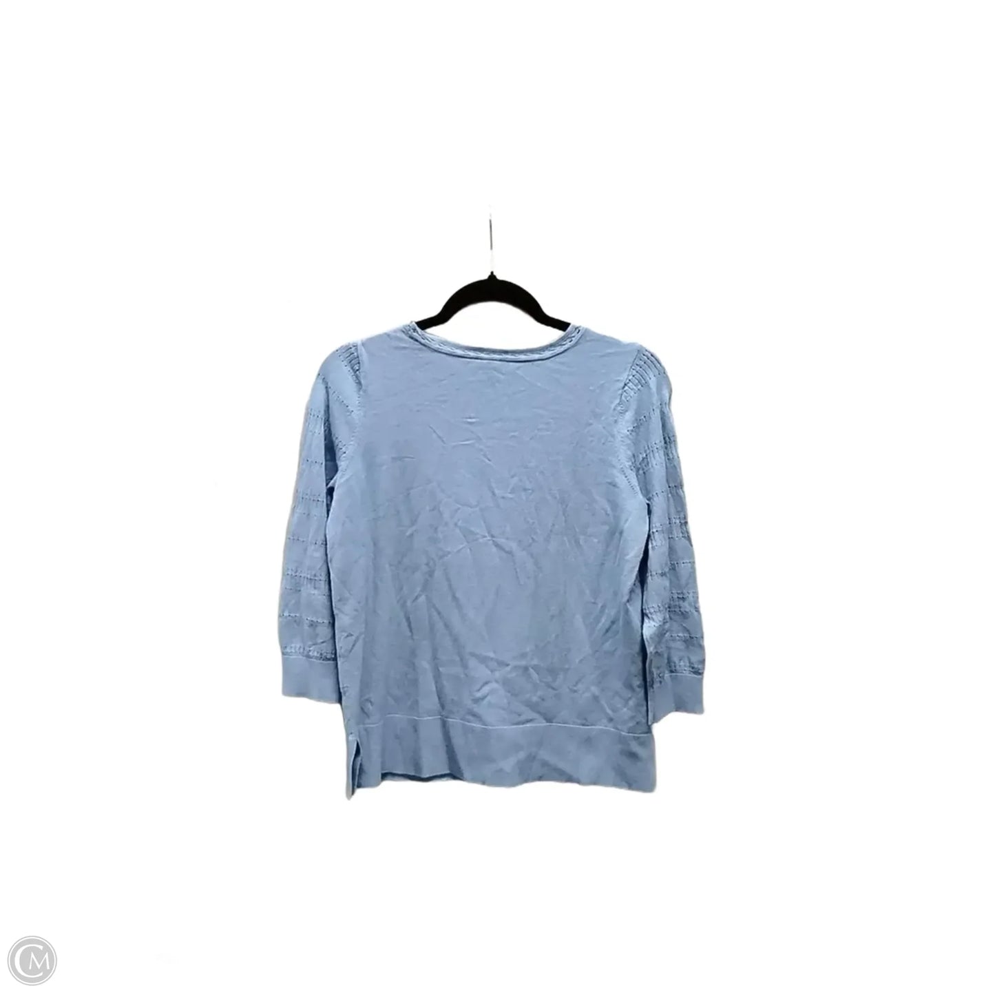 Top Long Sleeve By Ann Taylor In Blue, Size: M