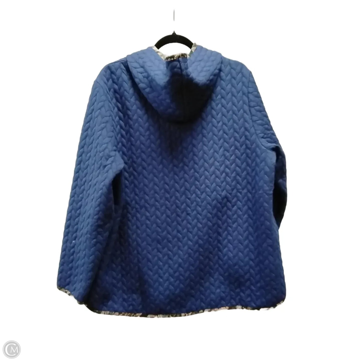 Jacket Puffer & Quilted By Coldwater Creek In Blue, Size: Xl