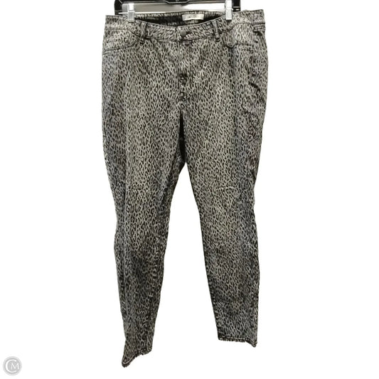 Jeans Skinny By Refuge In Animal Print, Size: 18