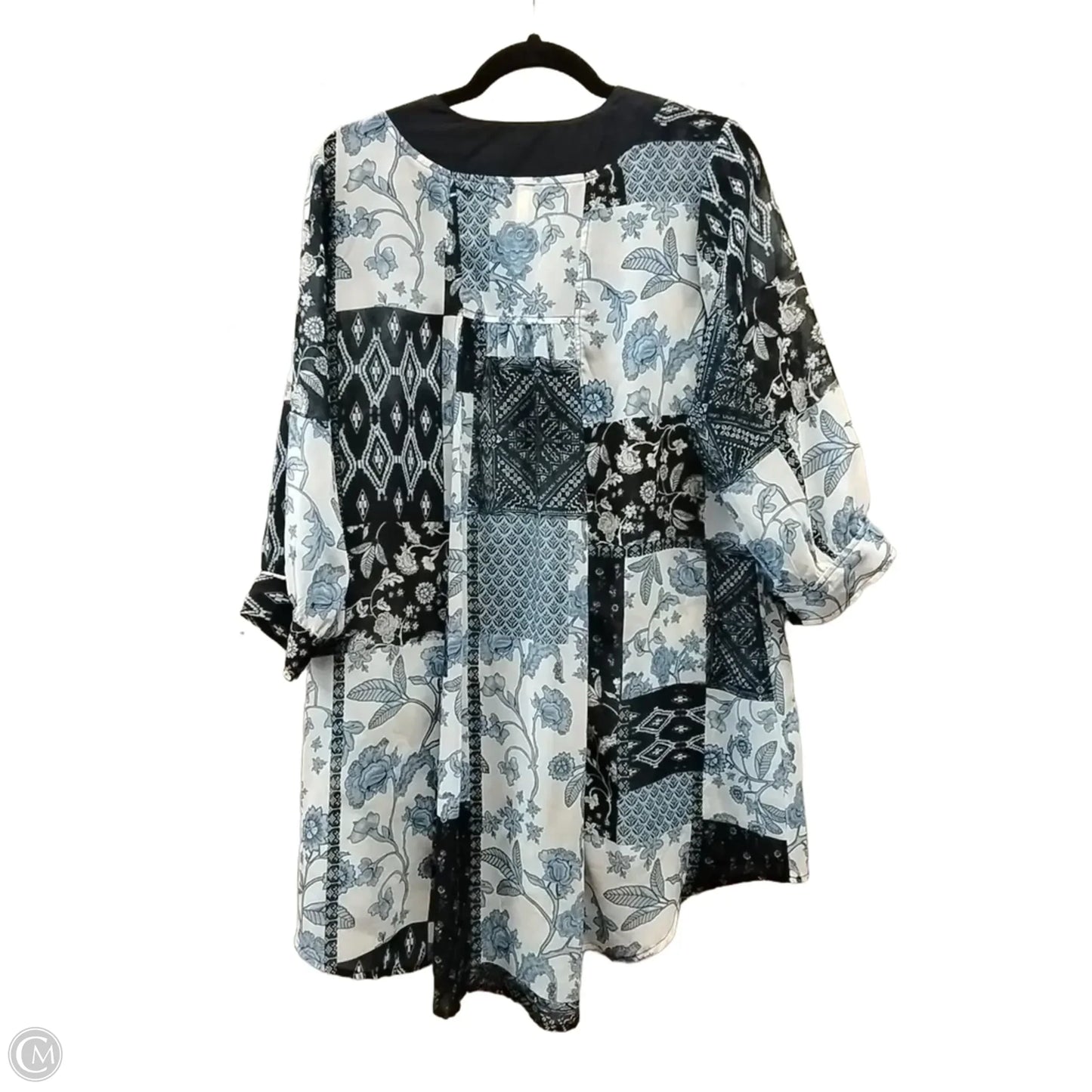 Blouse 3/4 Sleeve By Roper In Floral Print, Size: M