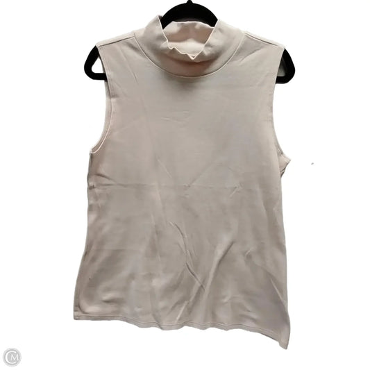 Top Sleeveless By Croft And Barrow In Pink, Size: L