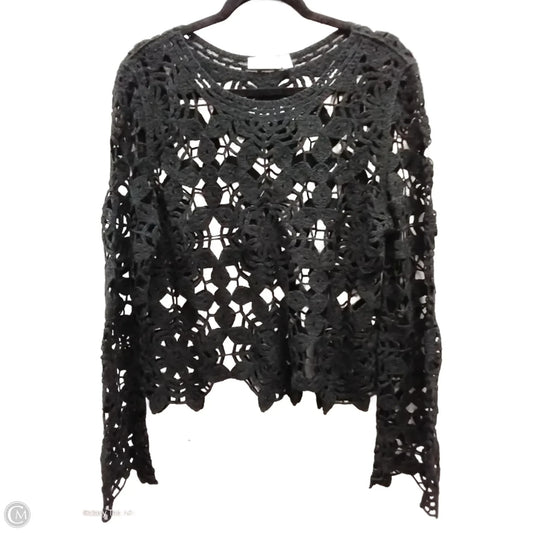Top Long Sleeve By Clothes Mentor In Black, Size: L