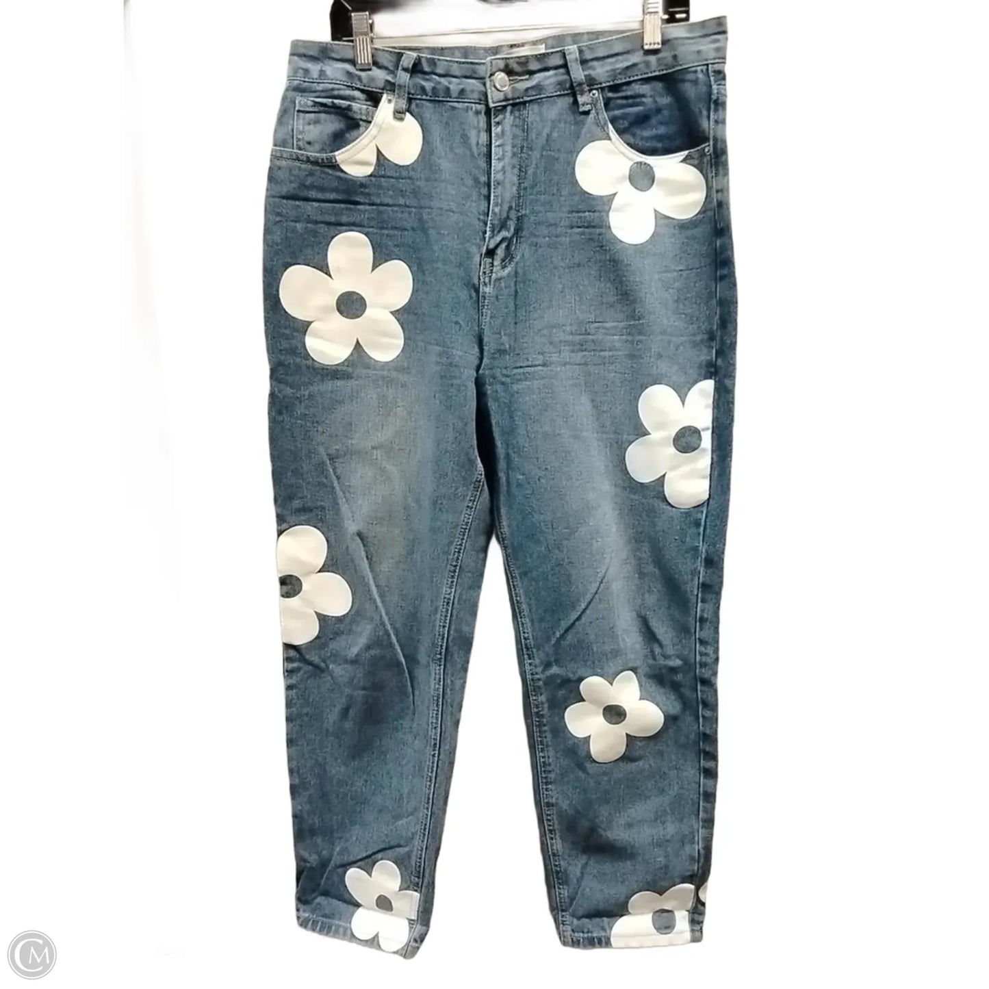 Jeans Wide Leg By Clothes Mentor In Blue Denim, Size: 14