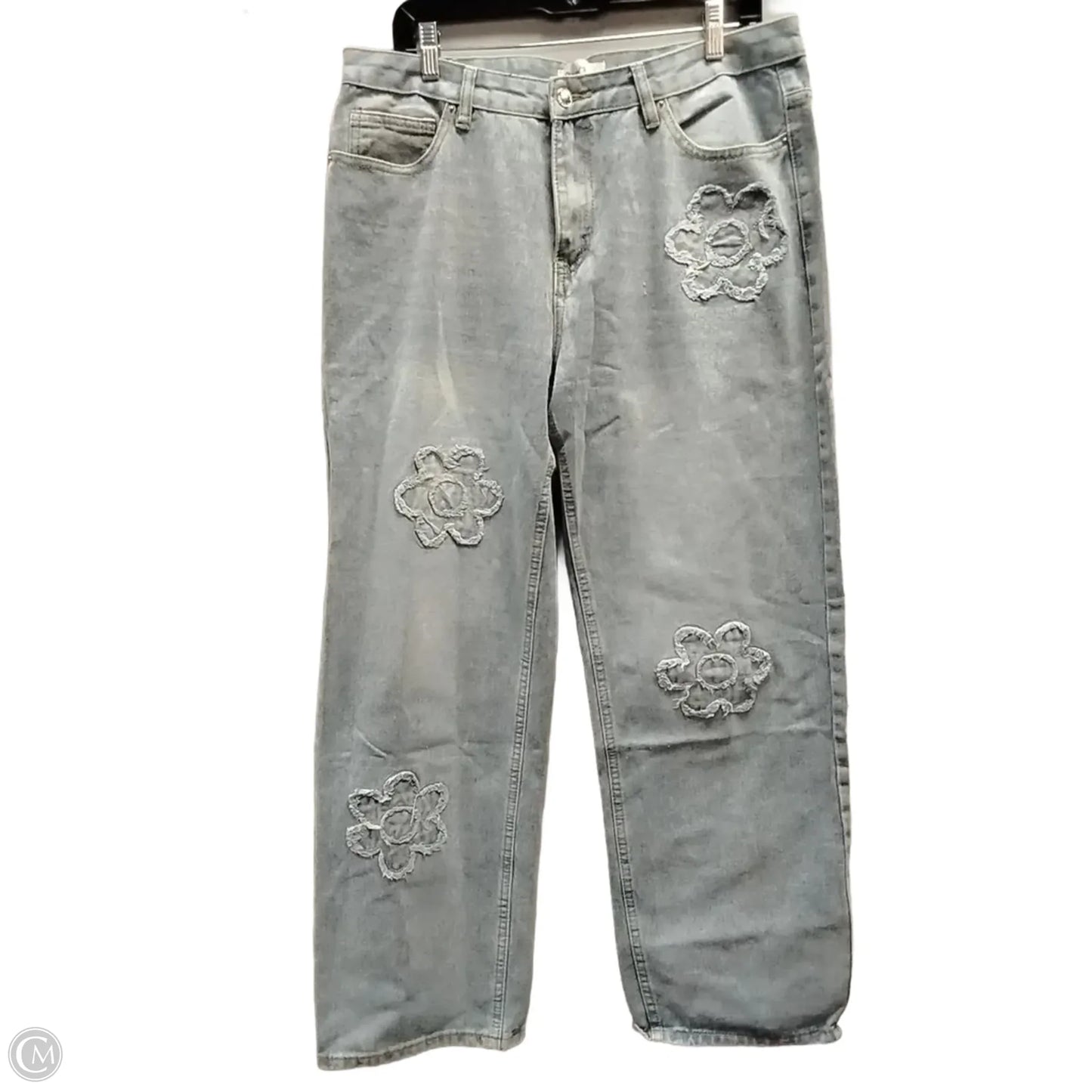 Jeans Wide Leg By Clothes Mentor In Blue Denim, Size: 14