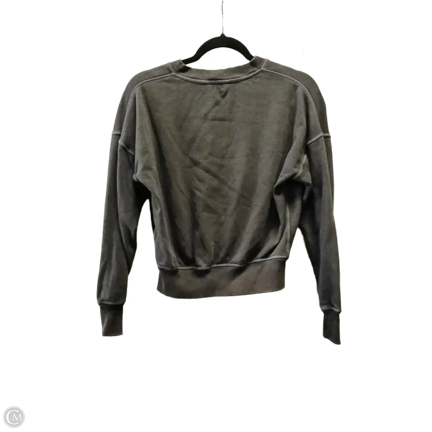 Top Long Sleeve By American Eagle In Grey, Size: Xs