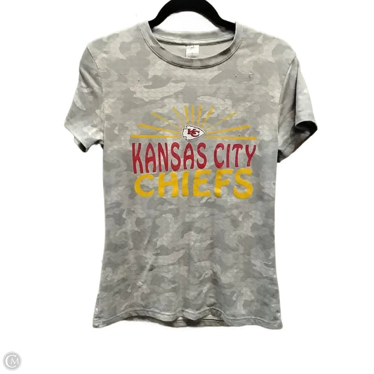 Top Short Sleeve By Nfl In Camouflage Print, Size: S