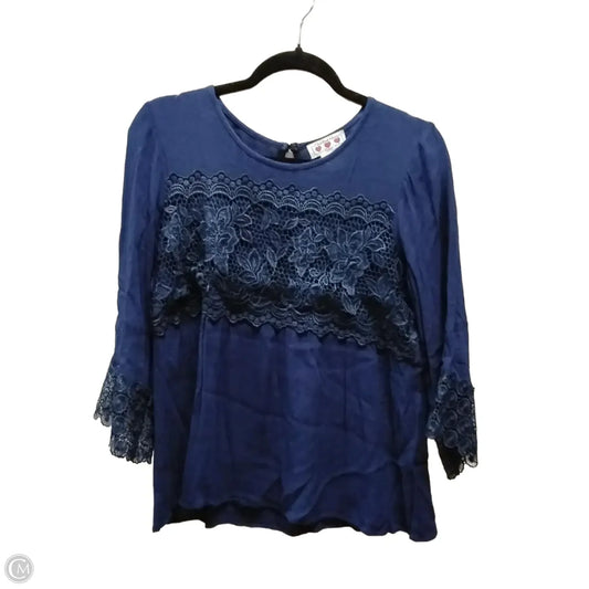 Top Long Sleeve By Clothes Mentor In Blue, Size: L
