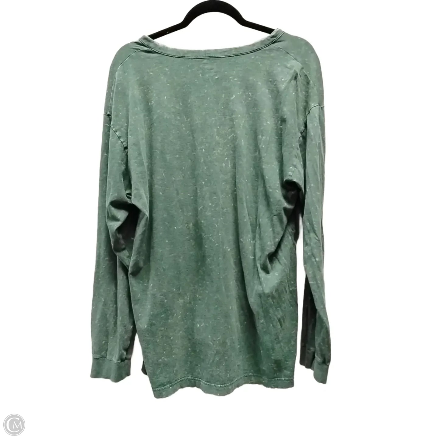 Top Long Sleeve By Pink In Green, Size: Xl