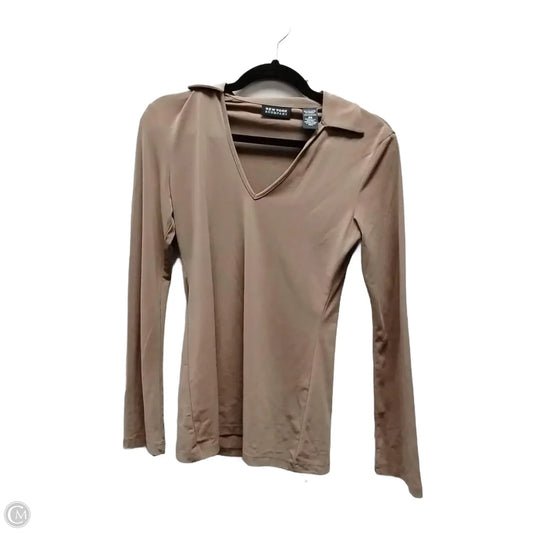 Top Long Sleeve By New York And Co In Brown, Size: Xs