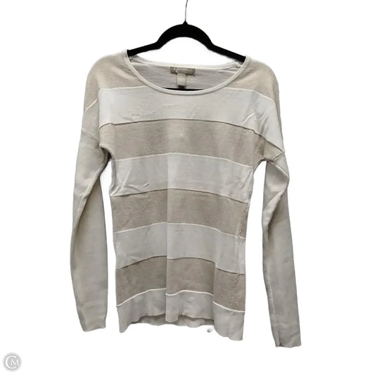 Top Long Sleeve By Banana Republic In Striped Pattern, Size: Xs