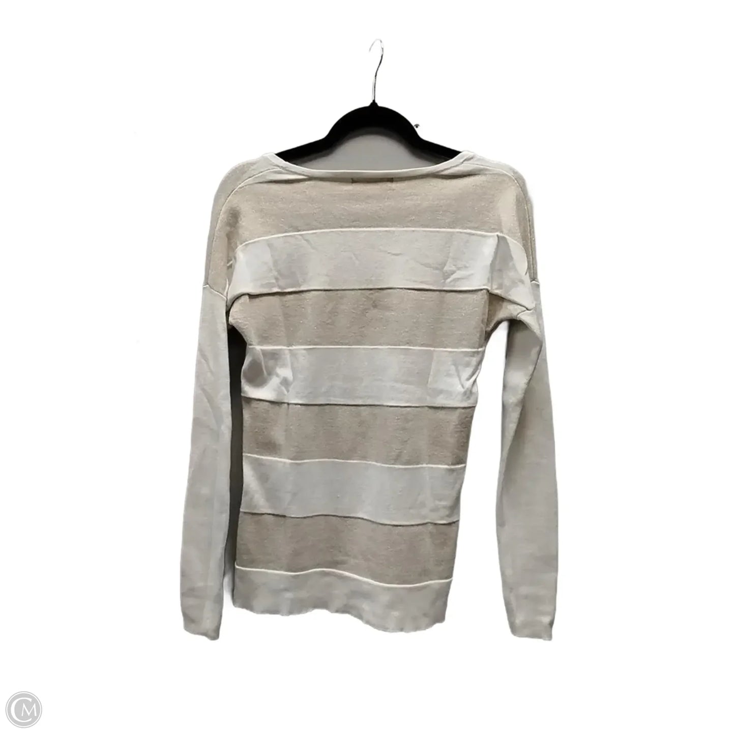 Top Long Sleeve By Banana Republic In Striped Pattern, Size: Xs