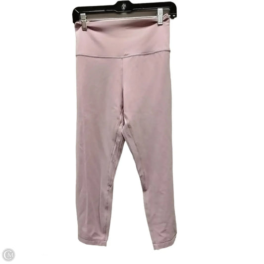 Athletic Leggings Capris By Lululemon In Pink, Size: 14