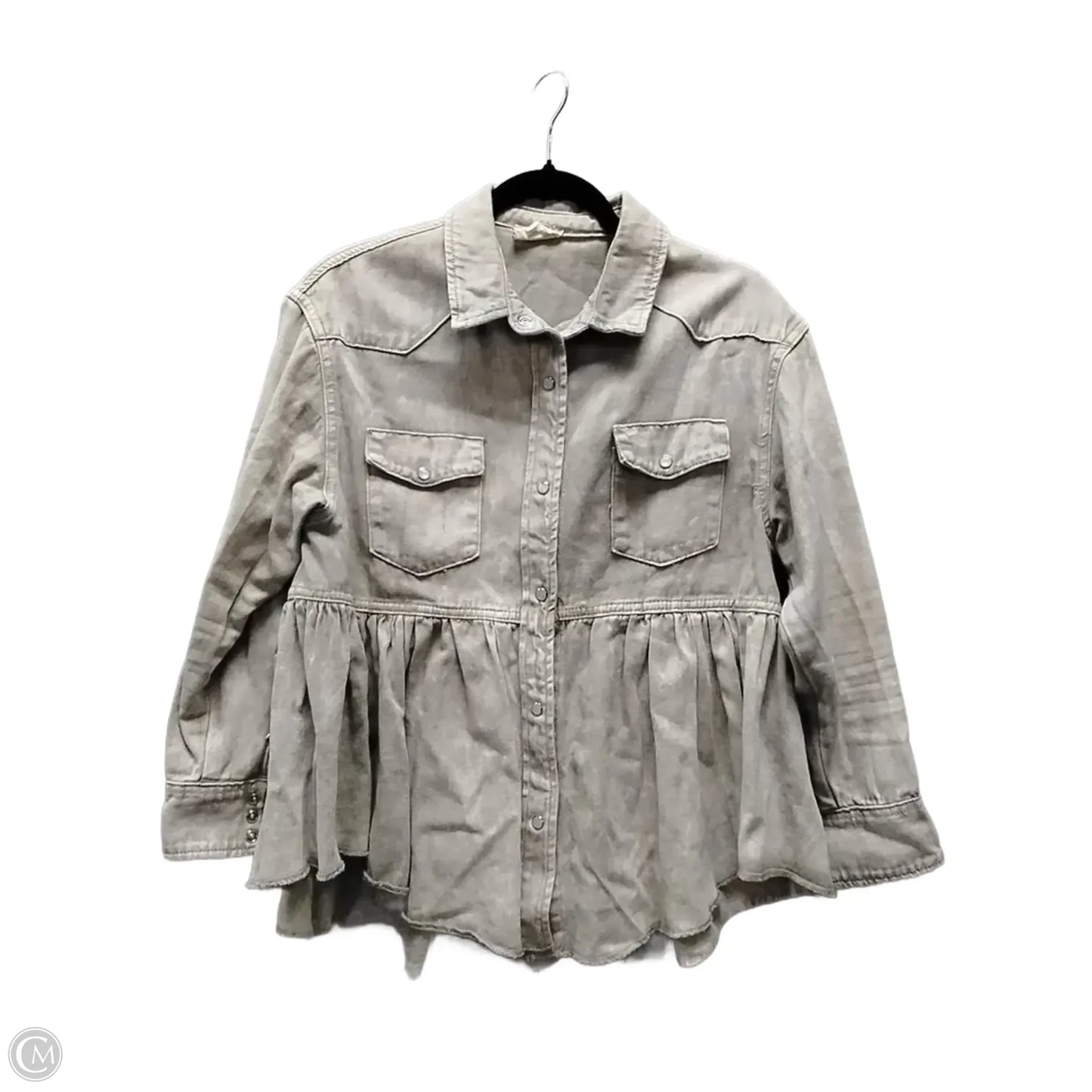 Jacket Denim By 143 Story In Green, Size: S