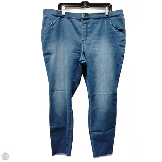 Jeans Skinny By No Nonsense In Blue Denim, Size: Xxl