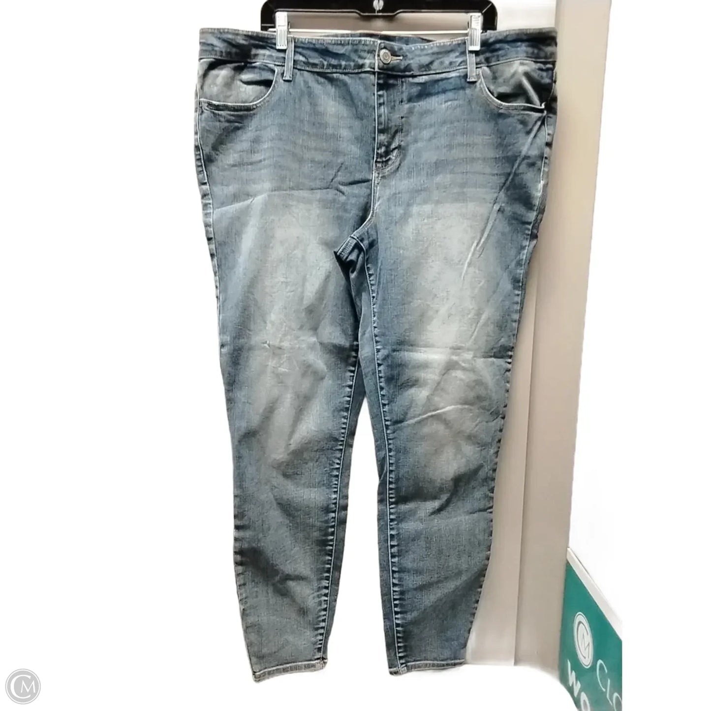 Jeans Skinny By Maurices In Blue Denim, Size: Xl