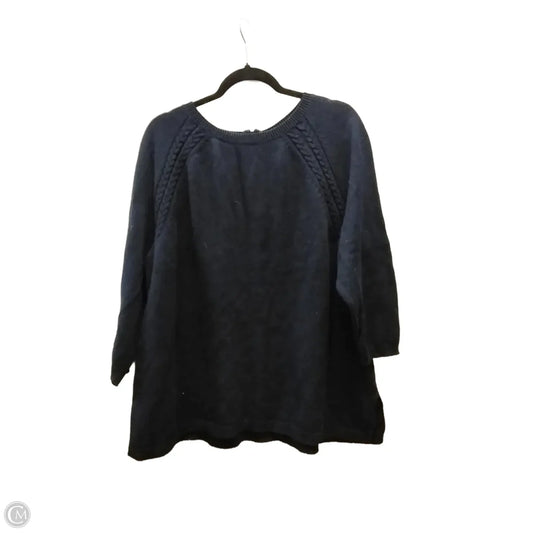 Sweater By Talbots In Blue, Size: 2x