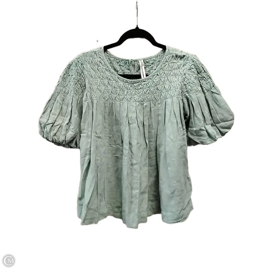 Top Long Sleeve By Anthropologie In Green, Size: Xs