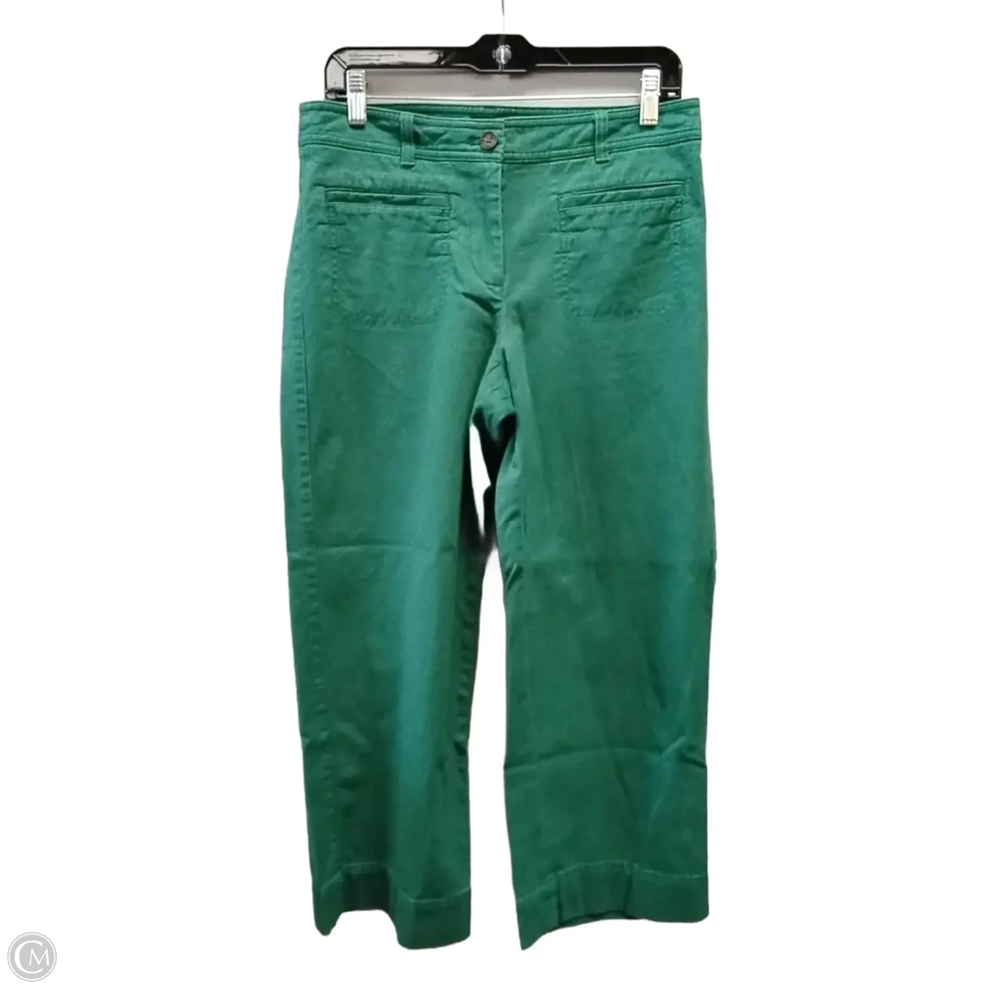 Jeans Wide Leg By Talbots In Green, Size: 6p
