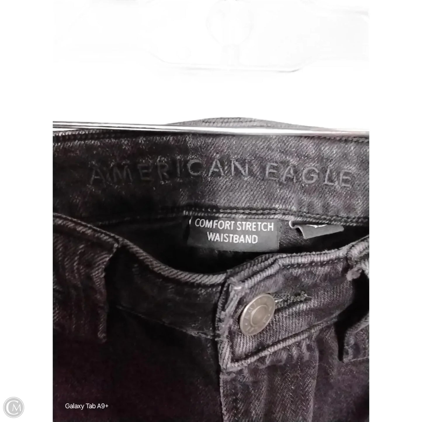 Jeans Wide Leg By American Eagle In Black, Size: 00