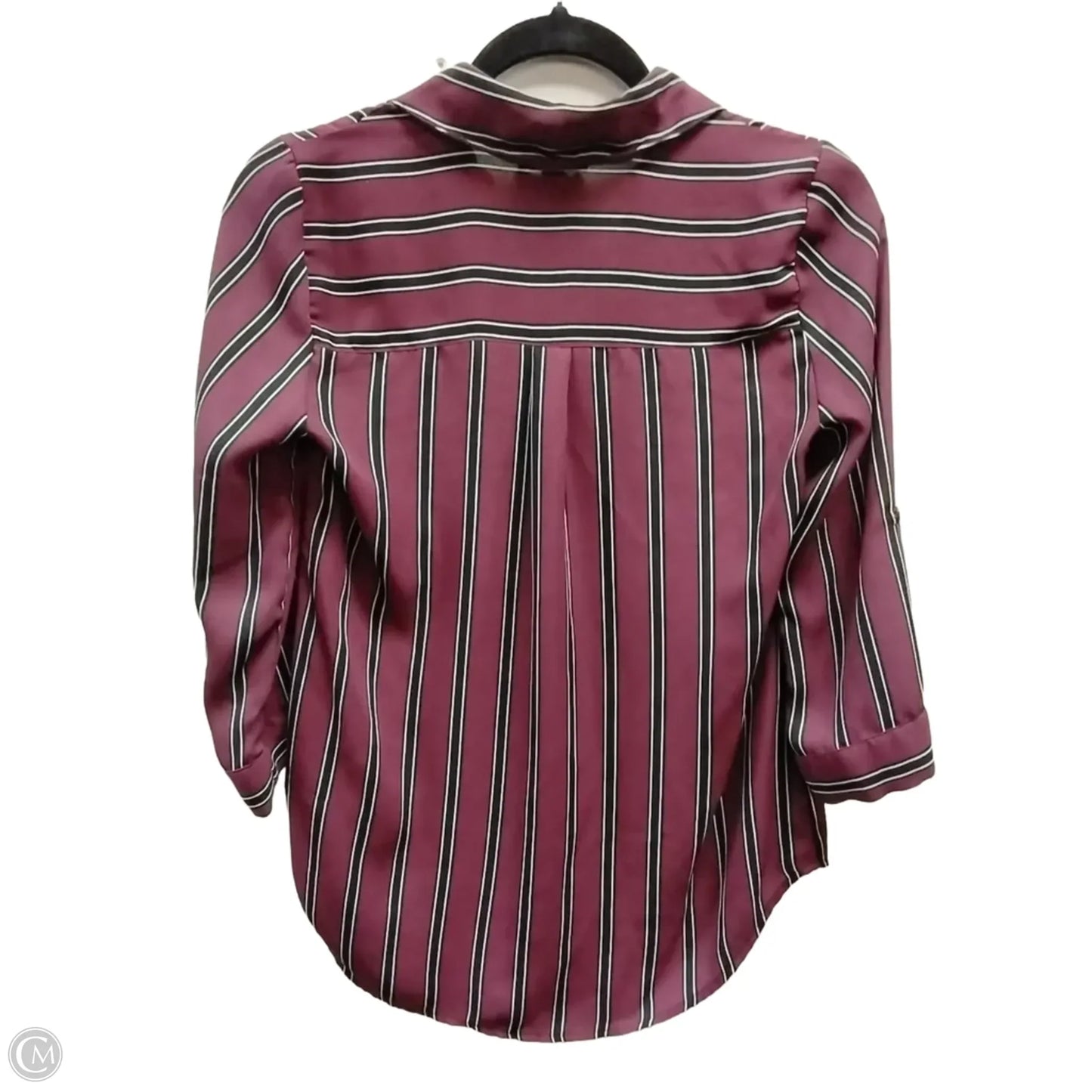Top Long Sleeve By Iz Byer In Striped Pattern, Size: Xs