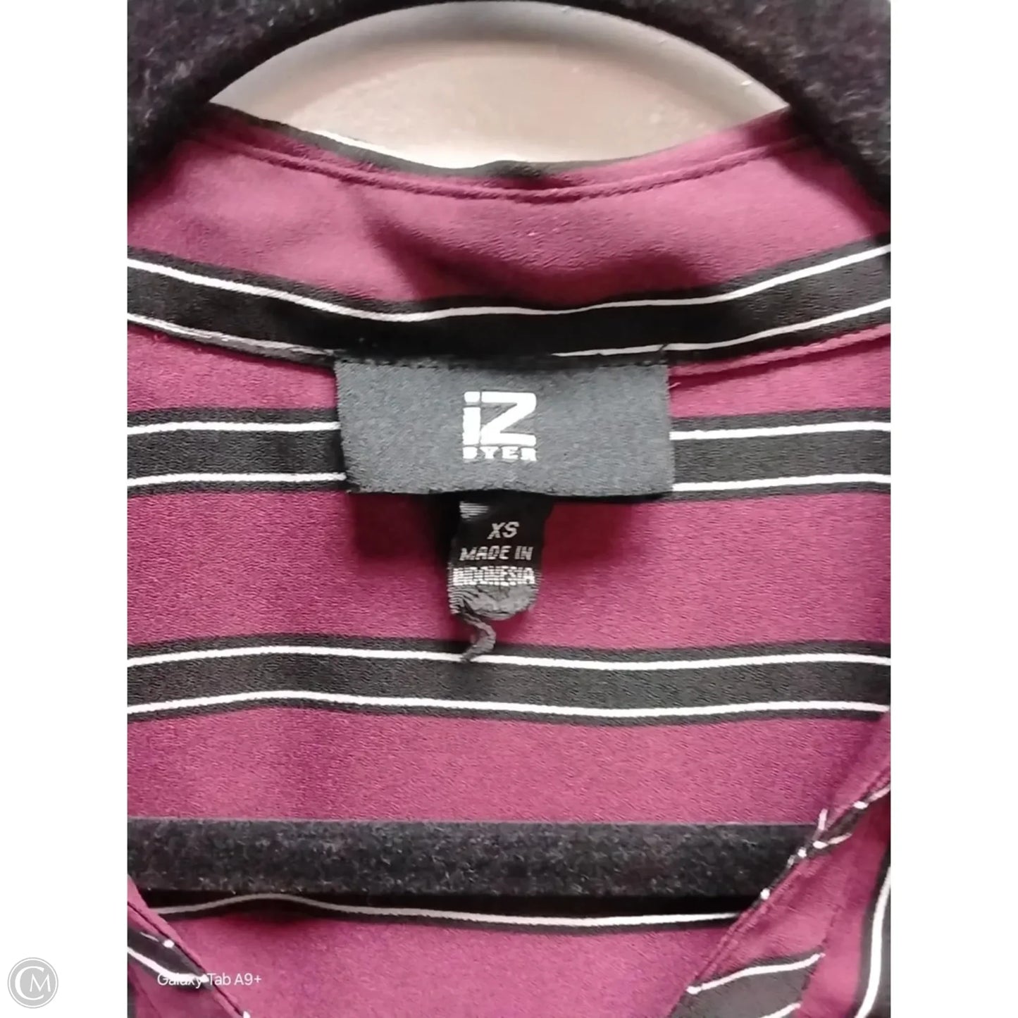 Top Long Sleeve By Iz Byer In Striped Pattern, Size: Xs