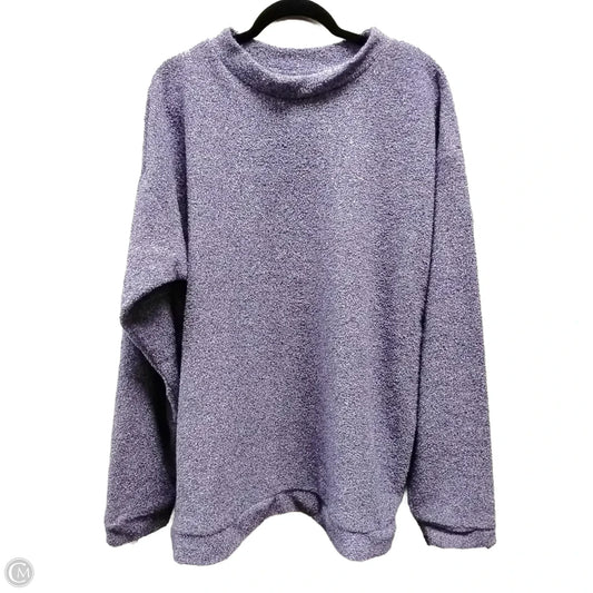 Sweater By Clothes Mentor In Purple, Size: Xxl