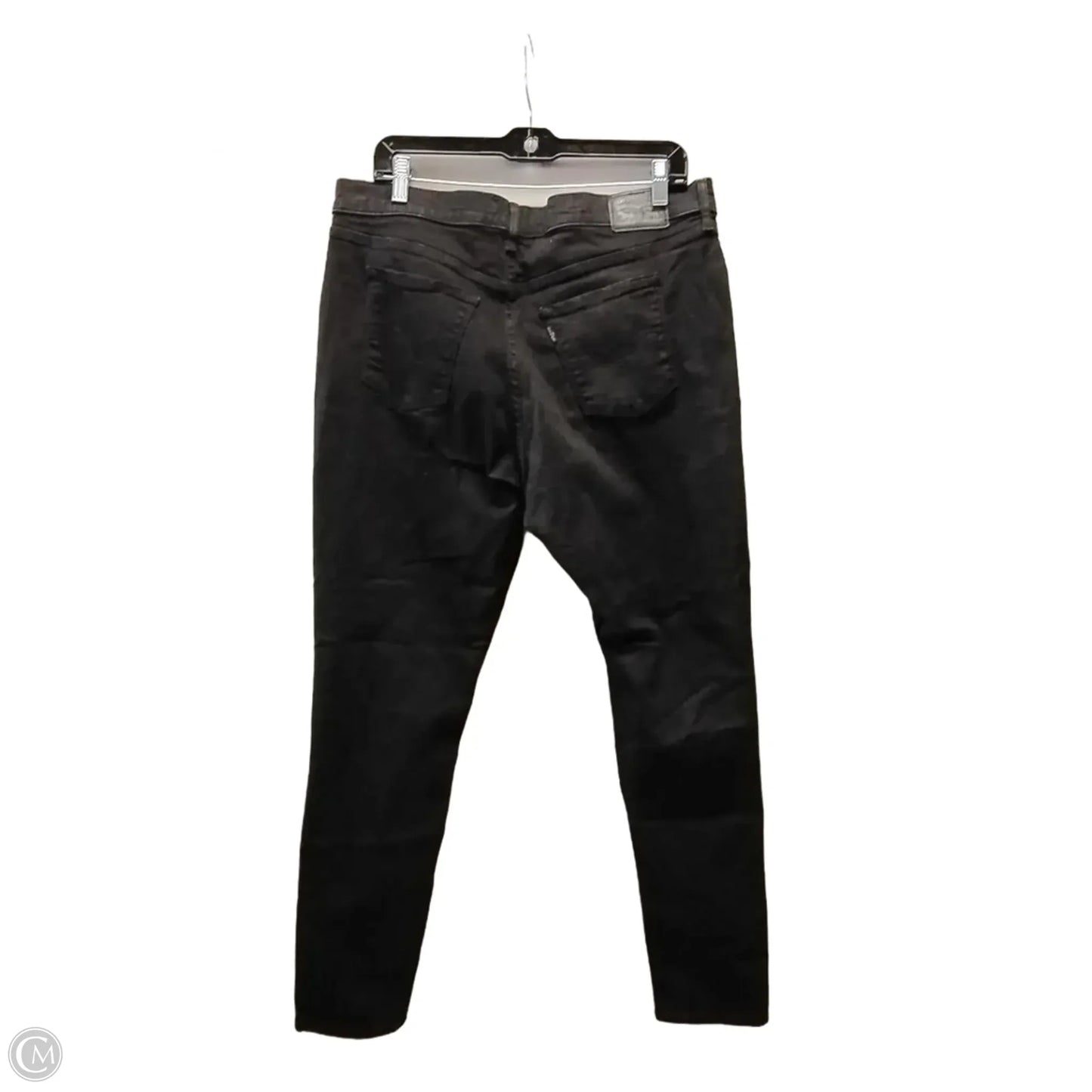 Jeans Skinny By Levis In Black, Size: 16w
