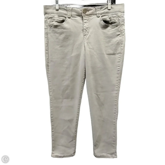 Jeans Skinny By Democracy In Beige, Size: 14