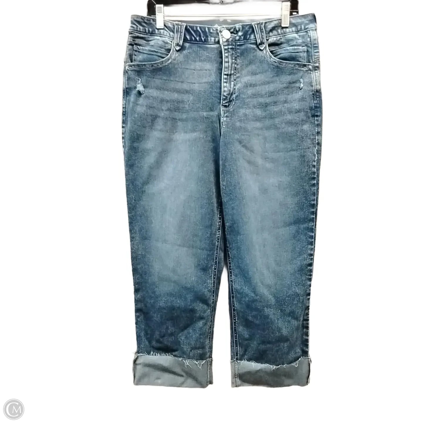 Jeans Cropped By Democracy In Blue Denim, Size: 14