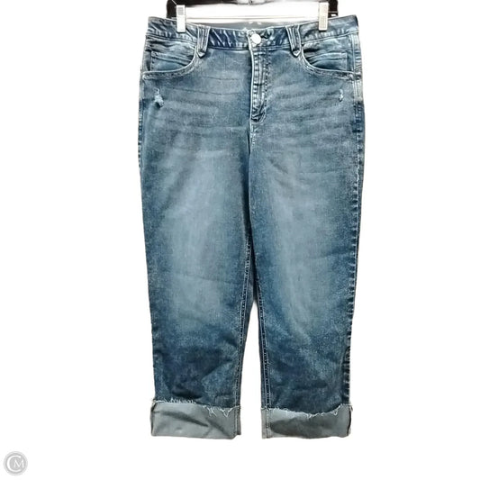 Jeans Cropped By Democracy In Blue Denim, Size: 14