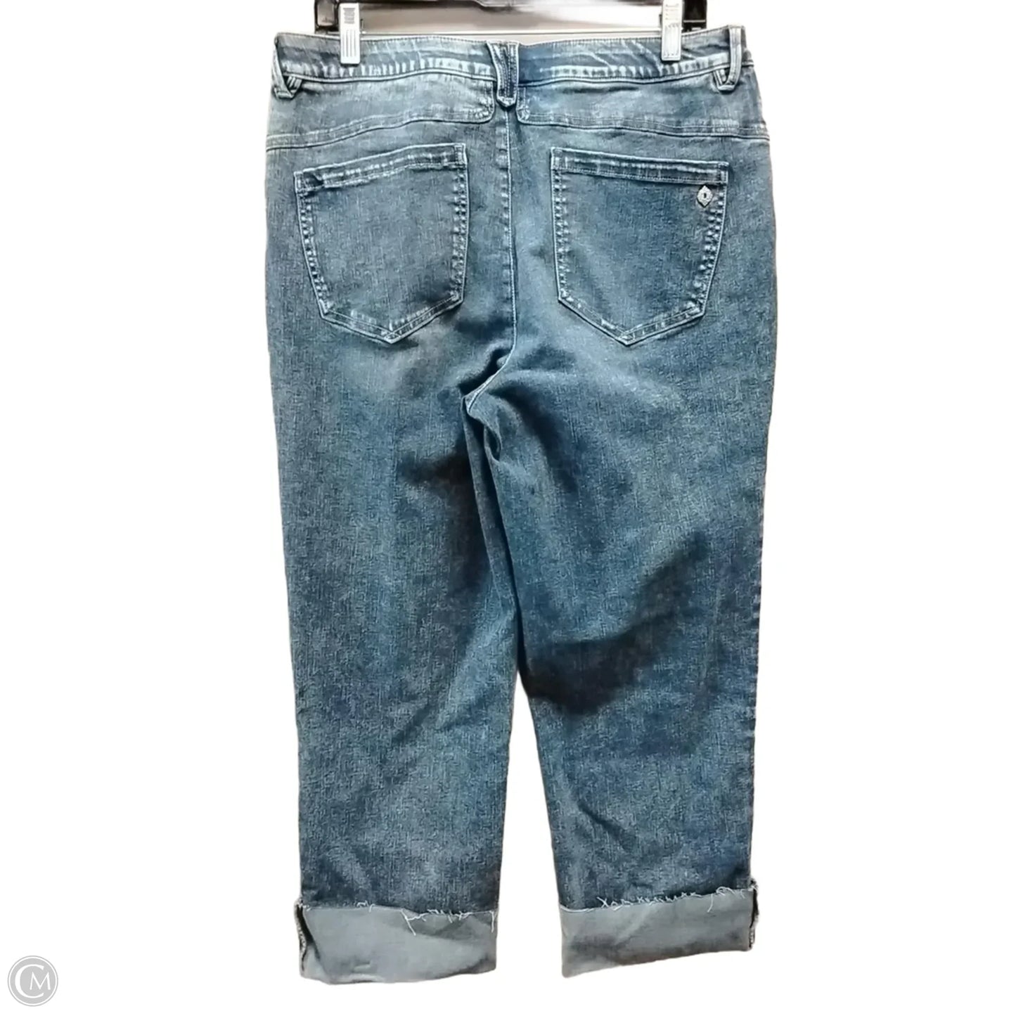 Jeans Cropped By Democracy In Blue Denim, Size: 14