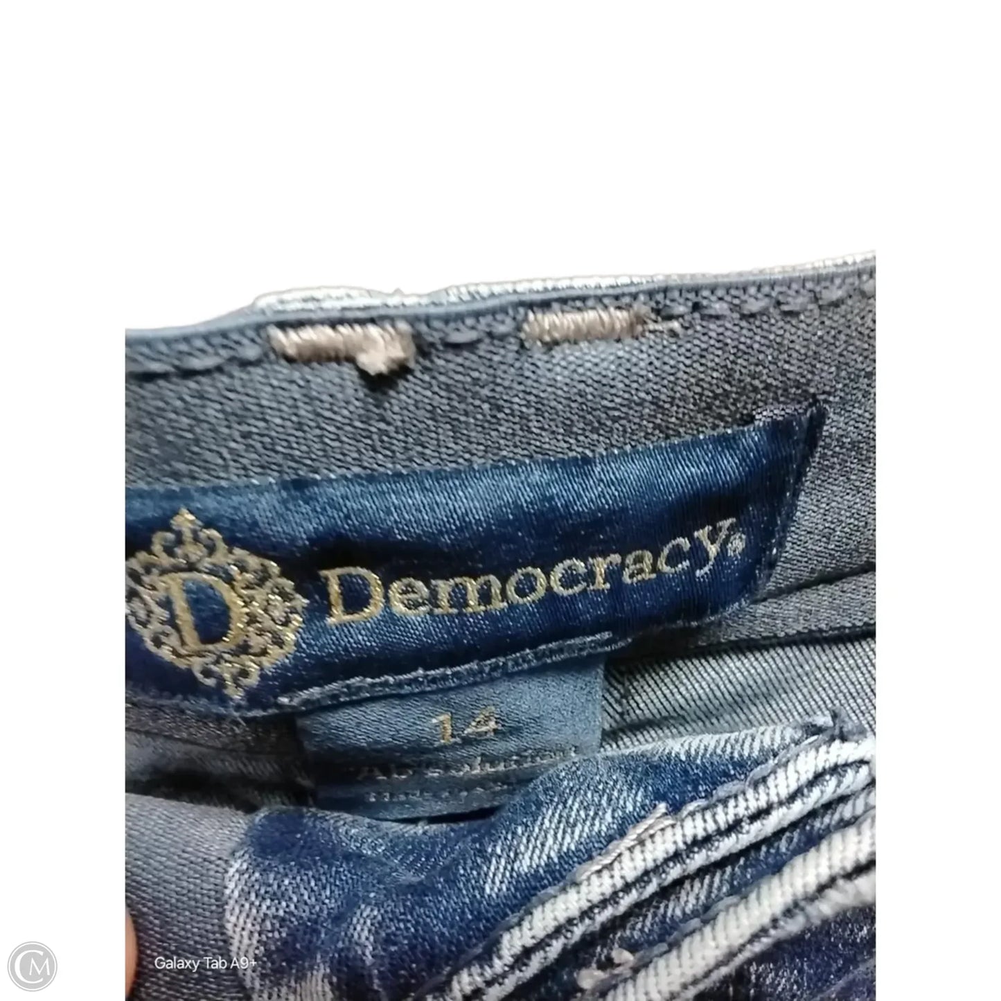 Jeans Cropped By Democracy In Blue Denim, Size: 14