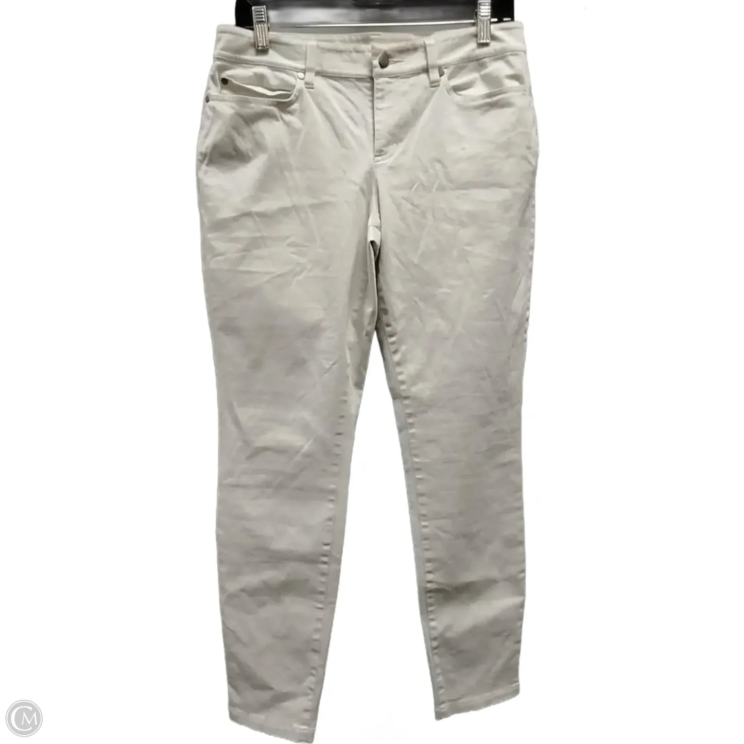 Pants Cropped By Eileen Fisher In White, Size: 8p